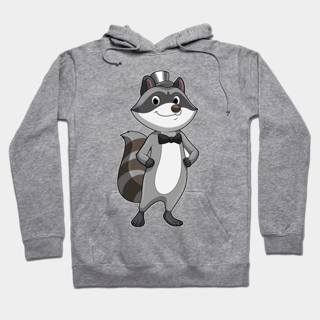 Raccoon as Groom with Tie Hoodie by Markus Schnabel